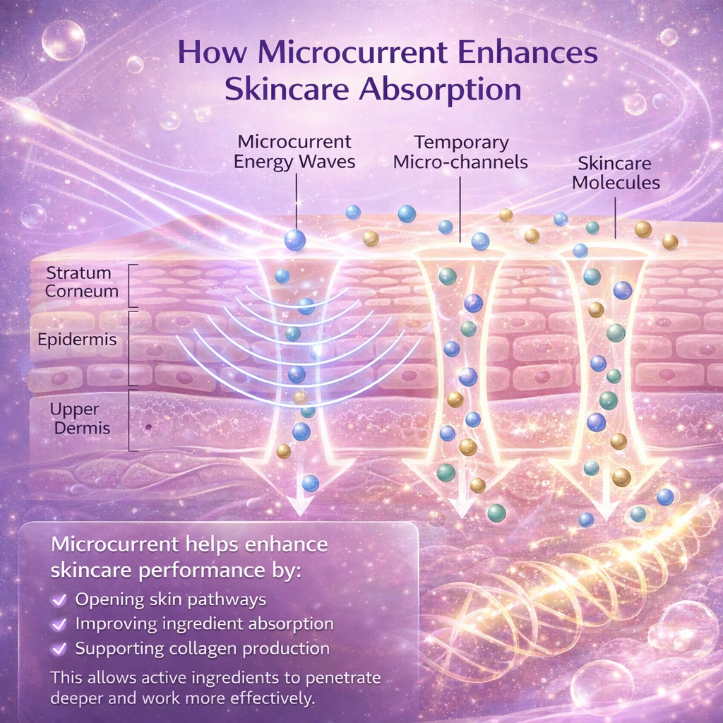 MicroYounger™ Microcurrent Self-Powered Facial Mask – Deep Hydration & Collagen Boost