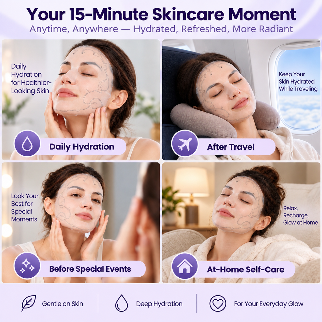 MicroYounger® Self-Powered Microcurrent Facial Mask – Hydrate